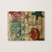 熱帯沿岸珊瑚のタツノオトシゴのヒトデ ジグソーパズル (横)