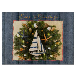 熱帯沿岸「海n挨拶」クリスマス カッティングボード