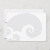 熱帯波のハイビスカスのハワイのルアウ(ハワイ式宴会)の夏のパーティー 招待状 (裏面)