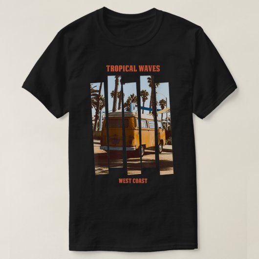 熱帯波西海岸サマーアドベンチャー Tシャツ (デザイン正面)