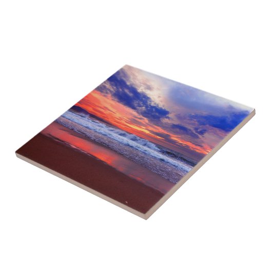 熱帯海の日没 タイル (側面)