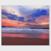 熱帯海の日没 ラッピングペーパー (フラット)