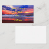 熱帯海の日没 名刺 (正面/裏面)