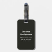 熱帯海を見下ろす洞窟の写真 ラゲッジタグ (裏面縦)