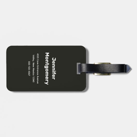 熱帯海を見下ろす洞窟の写真 ラゲッジタグ (裏面横)