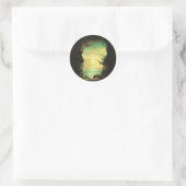 熱帯海を見下ろす洞窟の風光明媚な写真 ラウンドシール (バッグ)