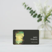 熱帯海を見下ろす洞窟の風光明媚な写真 名刺 (スタンド正面)