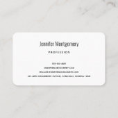 熱帯海を見下ろす洞窟の風光明媚な写真 名刺 (裏面)