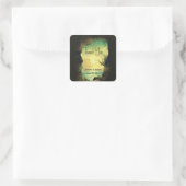 熱帯海を見下ろす洞窟イベントありがとう スクエアシール (バッグ)