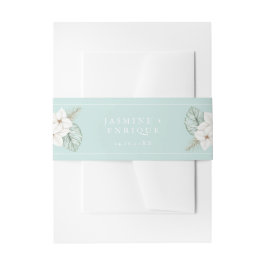 熱帯海ガラスブルー結婚ズ 招待状ベリーバンド