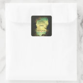 熱帯海キャンドルビジネスを見下ろす洞窟 スクエアシール (バッグ)