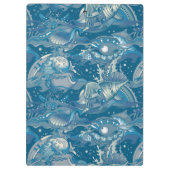 熱帯海パターン クリップボード (裏面)