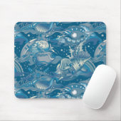 熱帯海パターン マウスパッド (マウス)