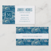 熱帯海パターン 名刺 (正面/裏面)