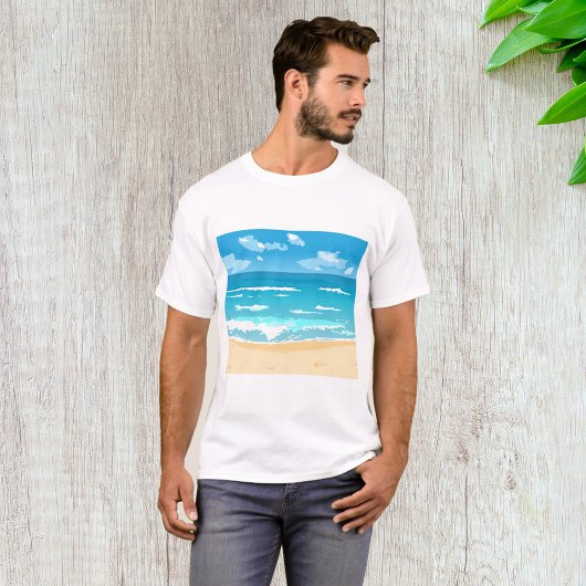 熱帯海ビーチシーン海岸景観 Tシャツ