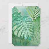 熱帯海ビーチゾウ葉ズ耳アート 招待状 (裏面)