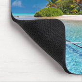 熱帯海ビーチタイポグラフィ マウスパッド (コーナー)