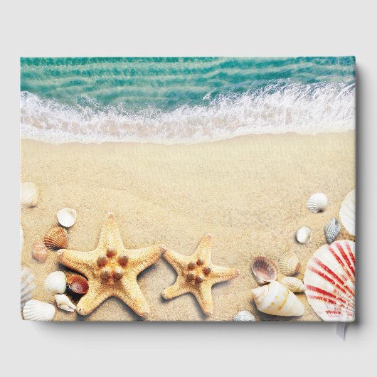 熱帯海ビーチヒトシ結婚の貝殻 ゲストブック (裏面)