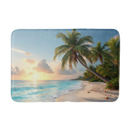 熱帯海ビーチ バスマット