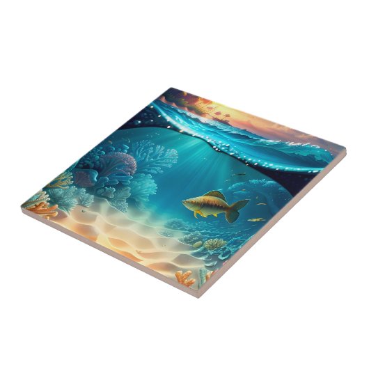 熱帯海中風景 タイル (側面)