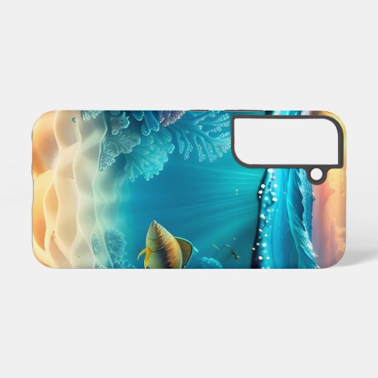 熱帯海中風景 SAMSUNG GALAXYケース (裏面横)