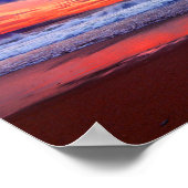 熱帯海夕日 ポスター (角)