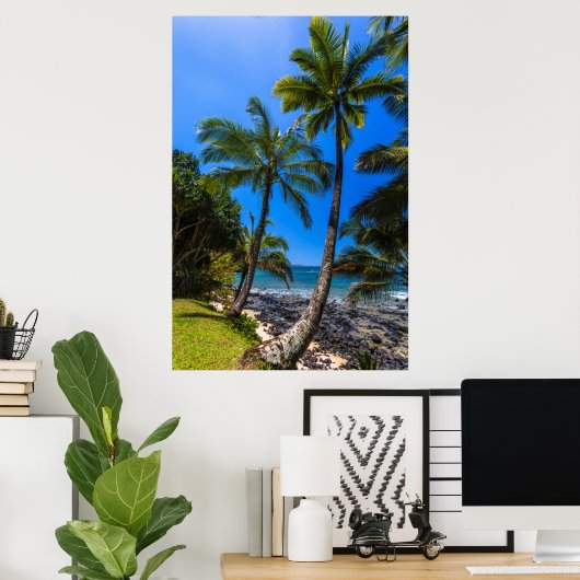 熱帯海岸線2 ポスター (ホームオフィス)