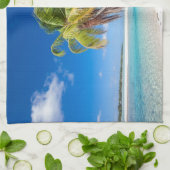 熱帯海岸線 キッチンタオル (折り畳み)