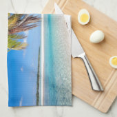 熱帯海岸線 キッチンタオル (四つ折り)