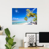 熱帯海岸線 ポスター (ホームオフィス)