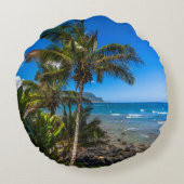 熱帯海岸線 ラウンドクッション (裏面)