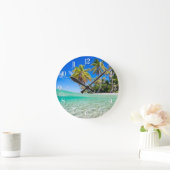 熱帯海岸線 ラウンド壁時計 (ホーム)