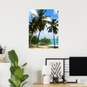 熱帯海景のパームツリーズポスター ポスター (ホームオフィス)