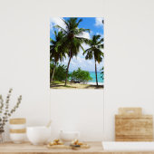 熱帯海景のパームツリーズポスター ポスター (キッチン)