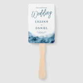 熱帯海水彩結婚式 プログラムハンドファン ハンドファン (正面)