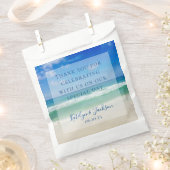 熱帯海波撮影ビーチ結婚式 フェイバーバッグ (クリップ留めされた状態)