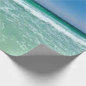 熱帯海波美しいビーチ ラッピングペーパー (角)