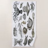 熱帯海生物 ビーチタオル (正面)