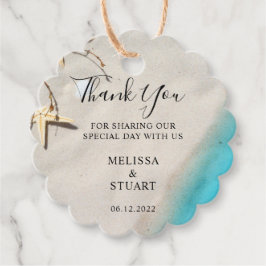 熱帯海砂ヒトデビーチサンキュー結婚ズ フェイバータグ