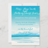 熱帯海結婚夢の発表 招待状 (裏面)