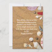 熱帯海航海の沿岸の夏休み シーズンカード (裏面)