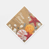 熱帯海航海の沿岸の夏休み スタンダードランチョンナプキン (角)