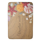 熱帯海航海の沿岸の夏休み バスマット (正面縦)