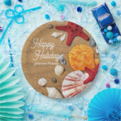 熱帯海航海の沿岸の夏休み ペーパープレート (パーティー)