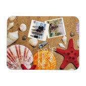 熱帯海航海の沿岸の夏休み マグネット (横)