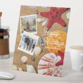 熱帯海航海の沿岸の夏休み 台座サイン (インサイチュ)