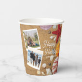 熱帯海航海の沿岸の夏休み 紙コップ (裏面)