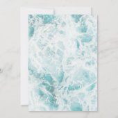 熱帯海行先結婚式 招待状 (裏面)