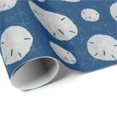 熱帯海軍ブルーサンドドルギフトラッピング紙 ラッピングペーパー (ロールコーナー)