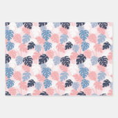 熱帯海軍、赤面ピンク  ラッピングペーパーシート (正面)